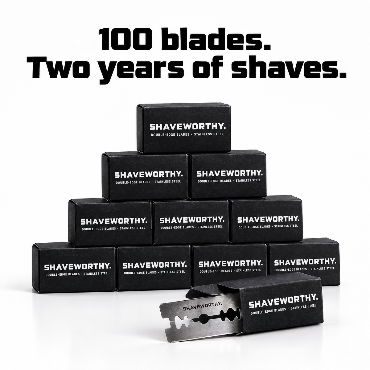 100 double-edge blades