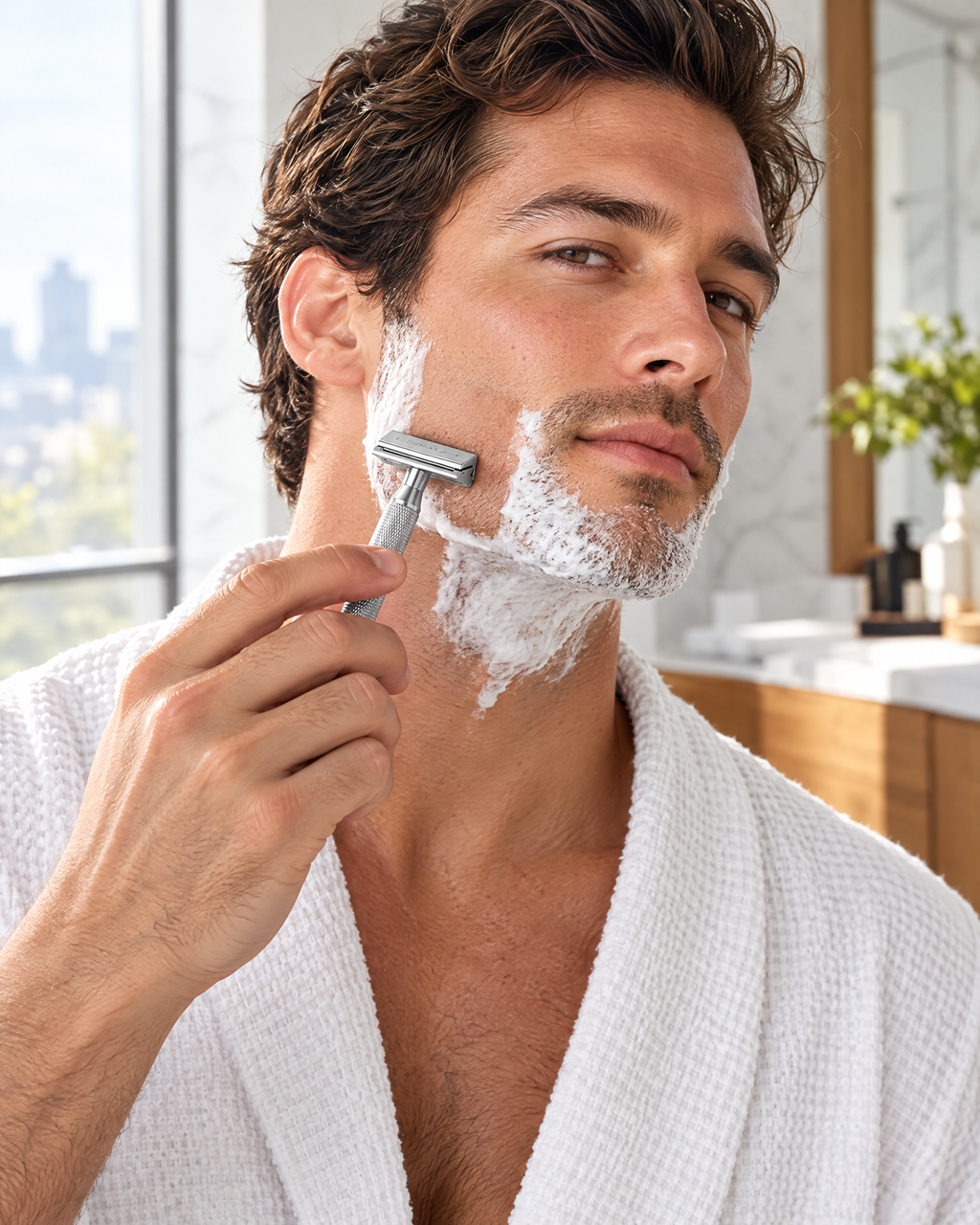 Shaving with the Shaveworthy razor